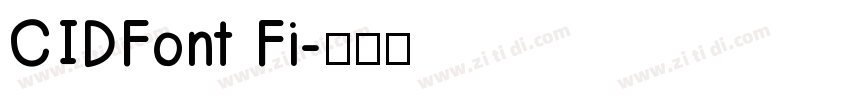 CIDFont Fi字体转换